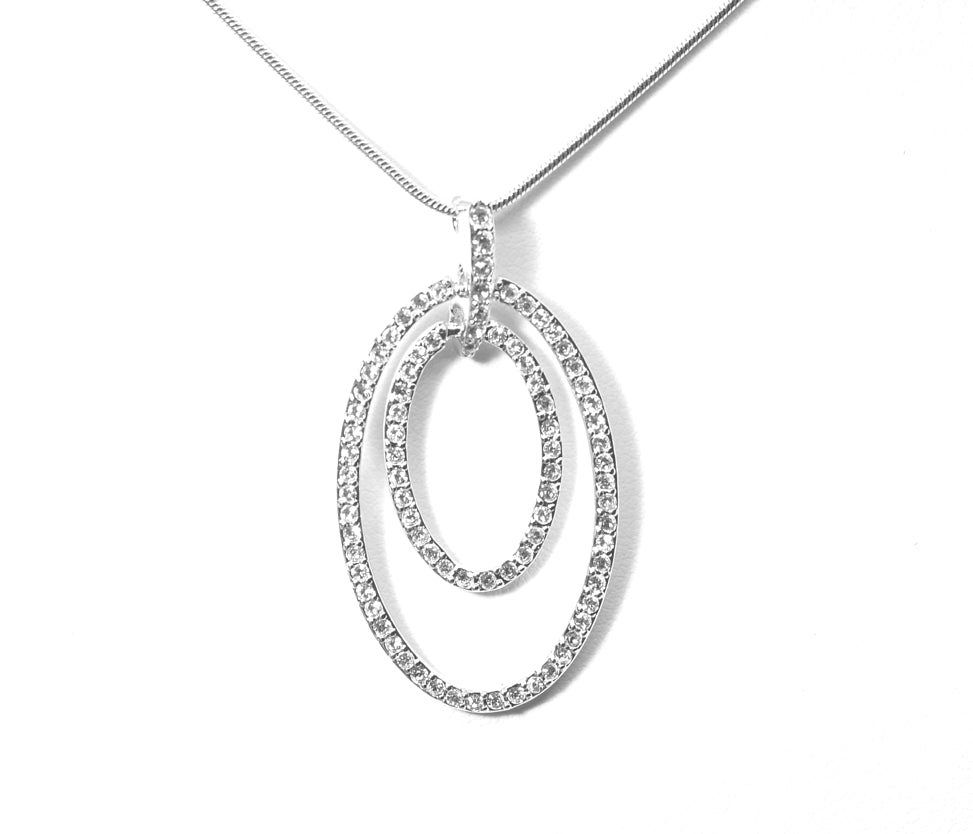 Colgante Double Oval Brilliance