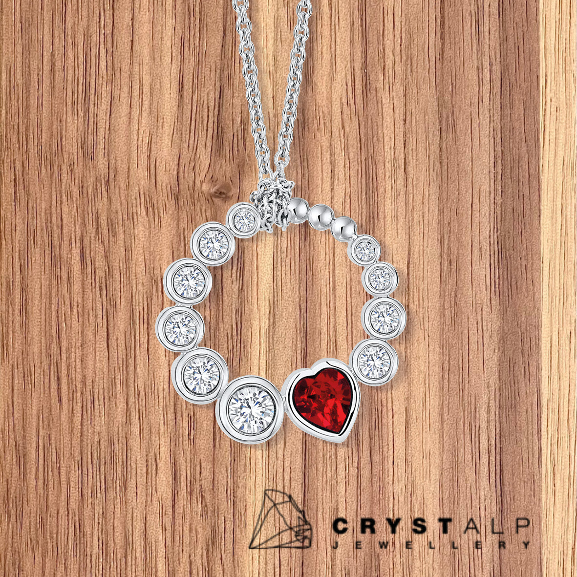 Colgante De Corazón Burbuja