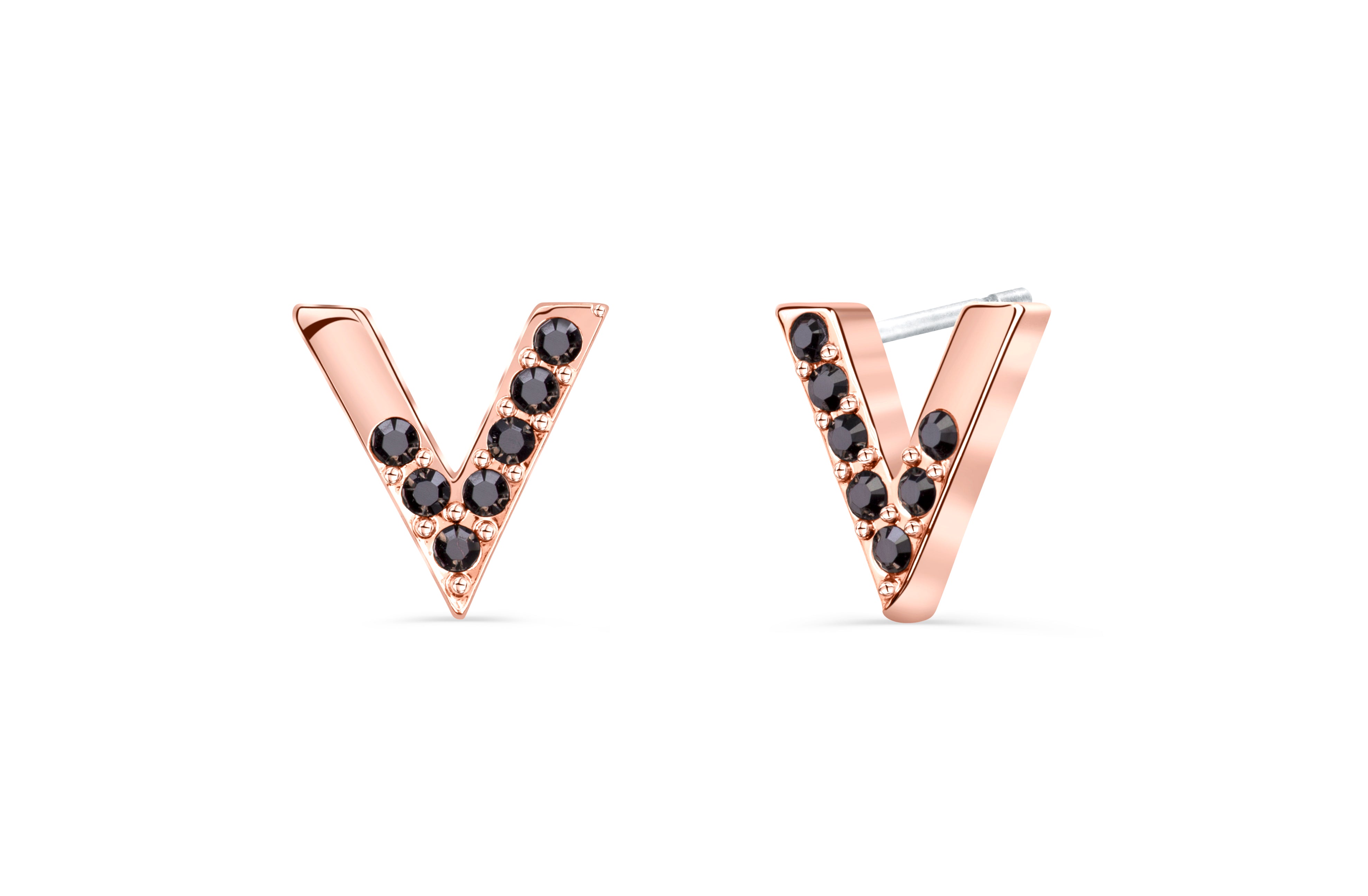 Pendientes V Brillante
