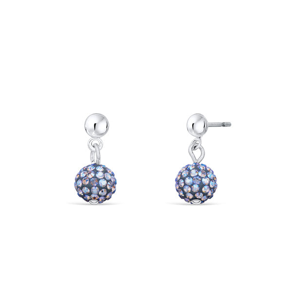 Crystal ball earring