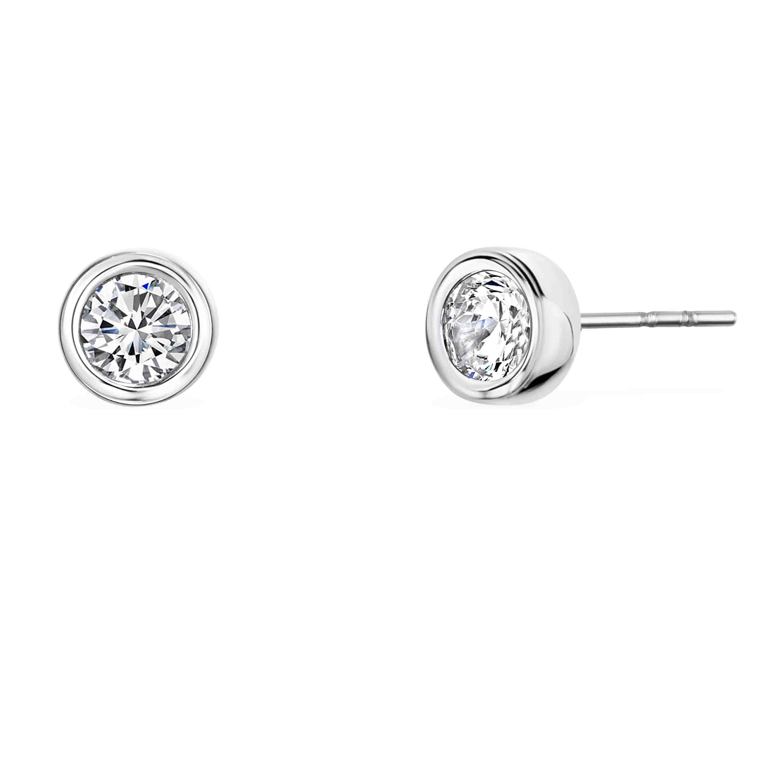 Pendientes de cristal Solitare