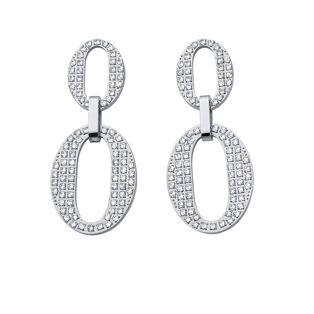 Aretes Oval Brillante