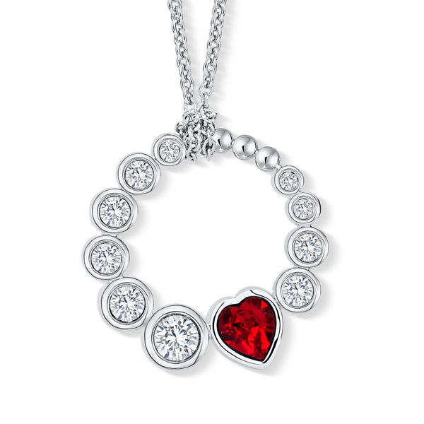 Colgante De Corazón Burbuja